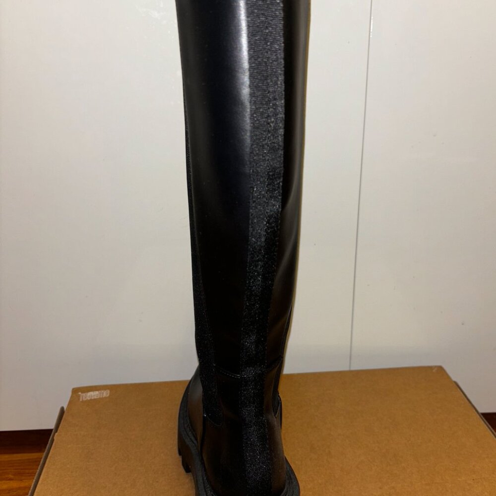 ZARA Threaded Knee High Boots - Picture 2 of 4